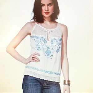 ⭐️ Irving & Fine Lucky Brand Crochet Tank Top